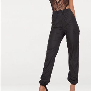 PLT pretty little thing black joggers